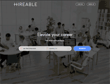 Tablet Screenshot of hireable.com